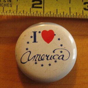 I Love America Pinback Button
